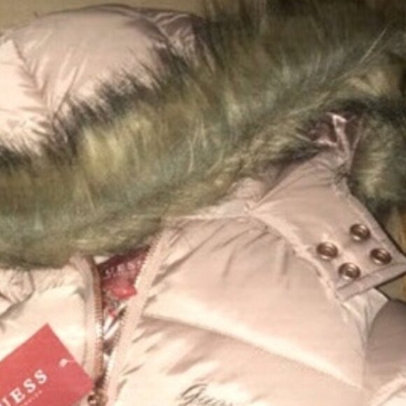 GUESS NEW w/tags. Winter Jacket rhinestone buttons giftable - Picture 8 of 8